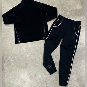 Womens GYMSHARK/ATHLETA Sweatshirt & Athletic Leggings, sz Small